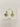 Boucles d'oreilles anneaux Wambra Ceramics Fleurs bleues