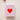 Carte de voeux Boucle & Papier Coeur Rouge